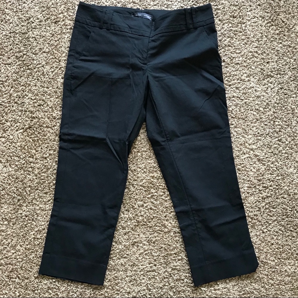 Black Cropped Dress Pants